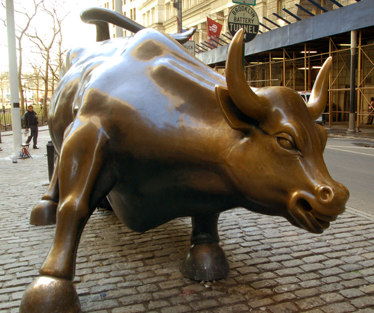 Lower Manhattan History Guide Charging Bull Sculpture New York City